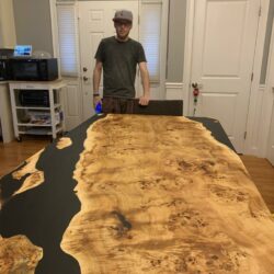 Mappa Burl Live Edge Epoxy Table